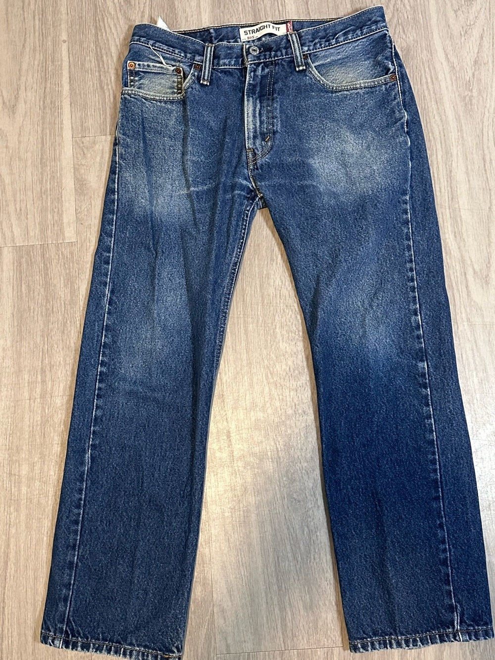 Vtg Y2K Levis 505 Jeans Mens Size 32x29 Straight Fit Denim Preppy Work Pants